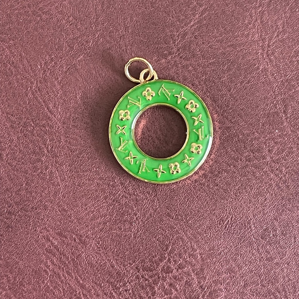 Green Donut  Charm for Bags & Bracelets